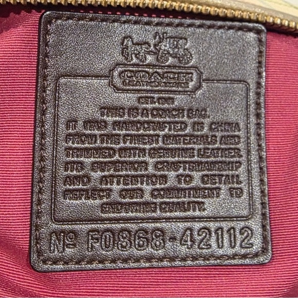 Coach Heritage Stripe Tattersall Crossbody Bag - Picture 3 of 4